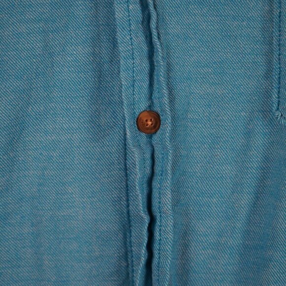 Aéropostale Men's Turquoise Button-Down Light Weight Short Sleeve shirt XL - Picture 3 of 8